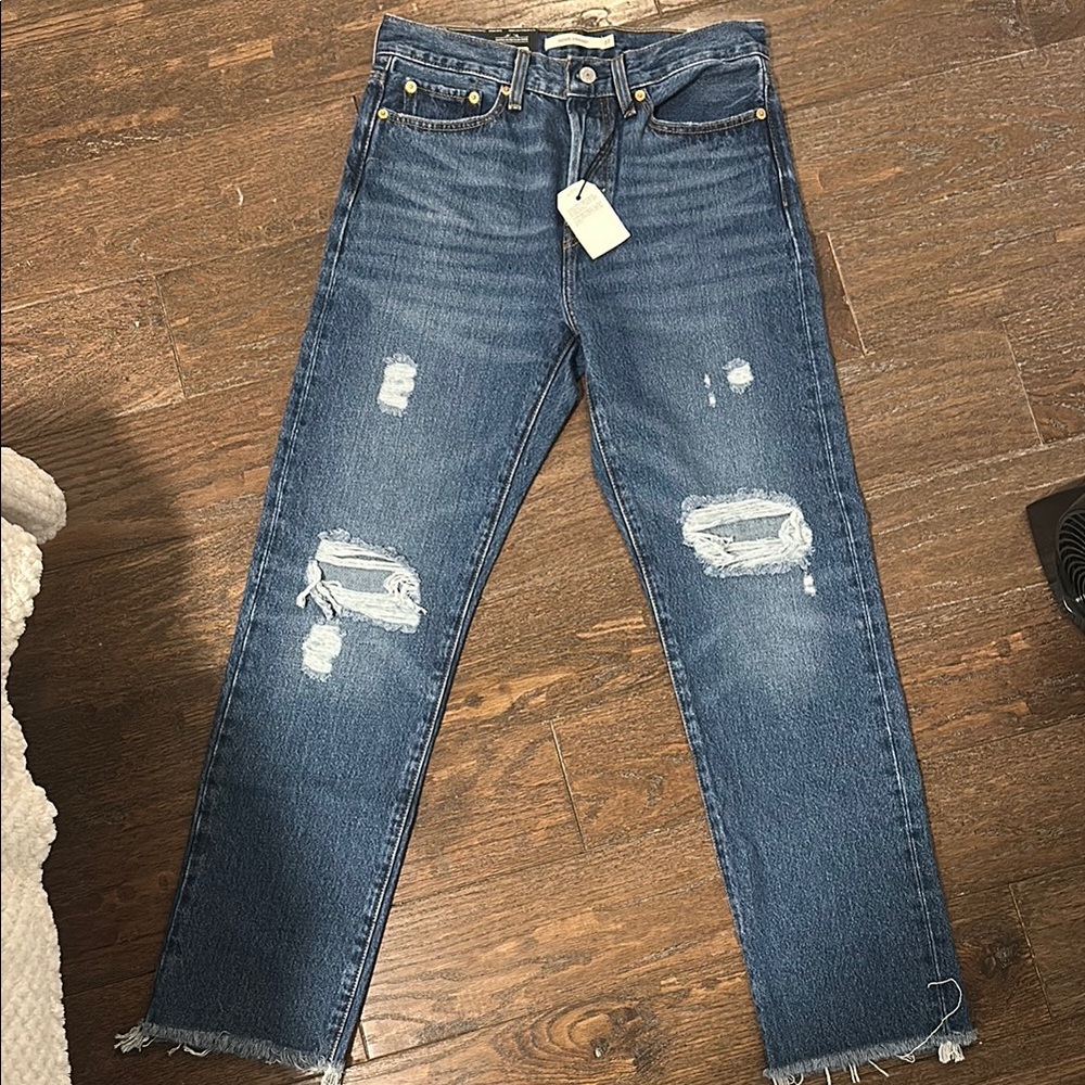 Levi’s Distressed Blue Jeans